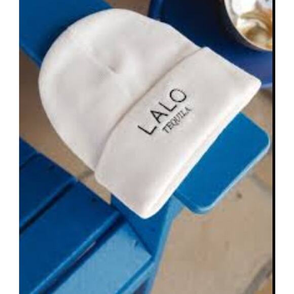 Lalo Tequila Logo White Unisex One Size Fits Most Cuffed Beanie Winter Hat - New - Picture 14 of 16